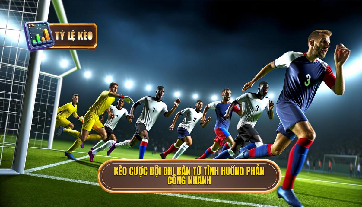 Kèo cược đội ghi bàn từ tình huống phản công nhanh
