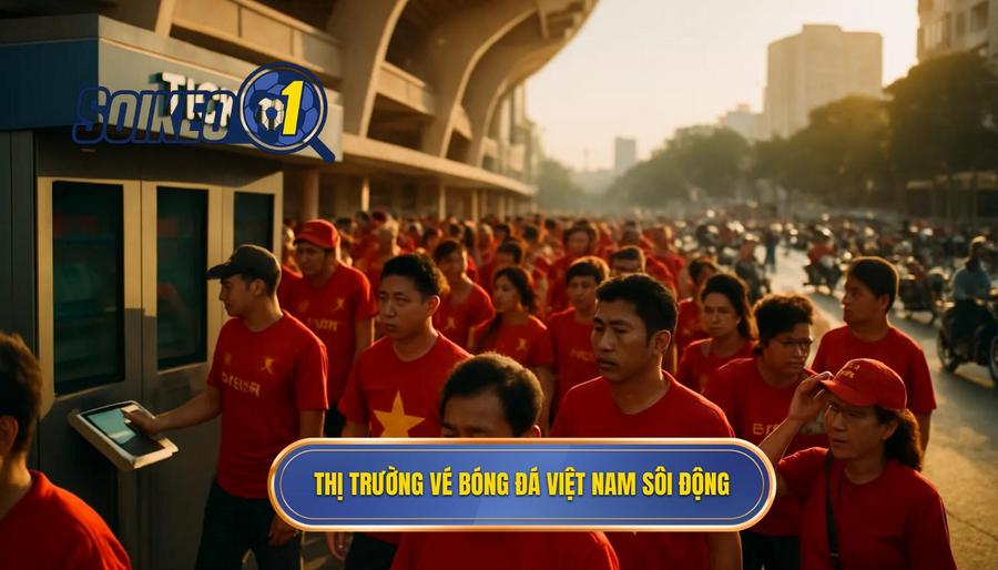 1. Thị trường vé bóng đá Việt Nam sôi động