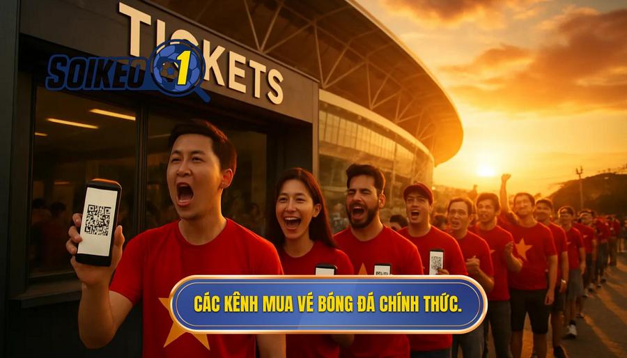2. Các kênh mua vé bóng đá chính thức.