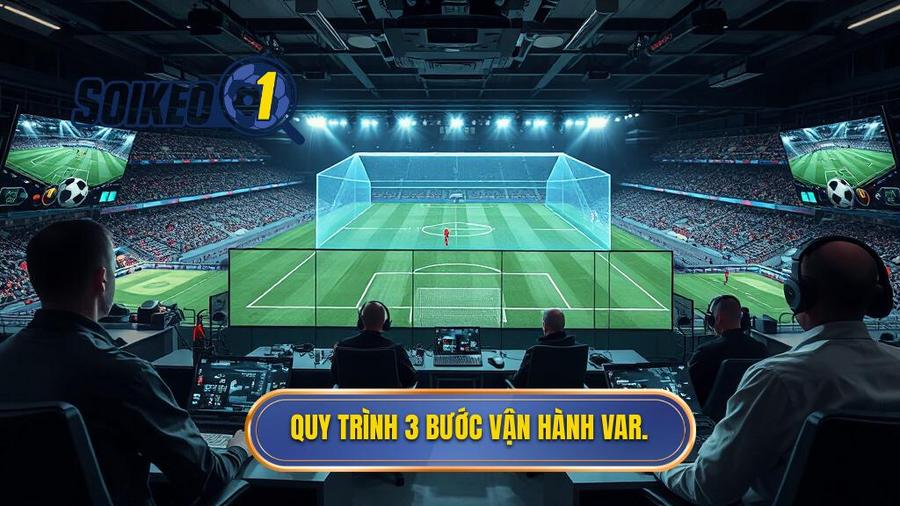 Quy trình 3 bước: Công nghệ VAR trong bóng đá hoạt động thế nào?